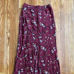 Floral maxi skirt